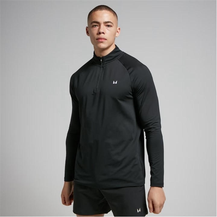 Myprotein Men's Black Long-Sleeve Performance Gym Top in Size XL, Sports Direct