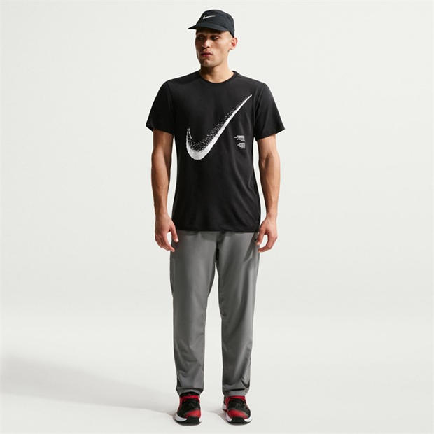 Black/(White) - Nike - Men's Habor Dri-FIT Cotton Short-Sleeve Crew-Neck T-Shirt