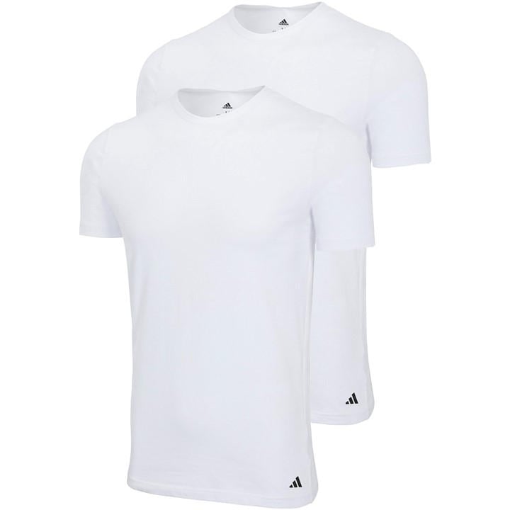 Adidas Men's White Short Sleeve Performance 2 Pack Gym Top in Size 2XL, Sports Direct