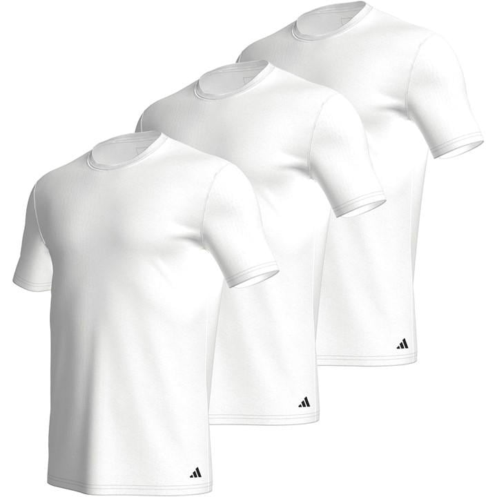 Adidas Men' White Short Sleeve Performance 3 Pack Gym Top in Size S, Sports Direct