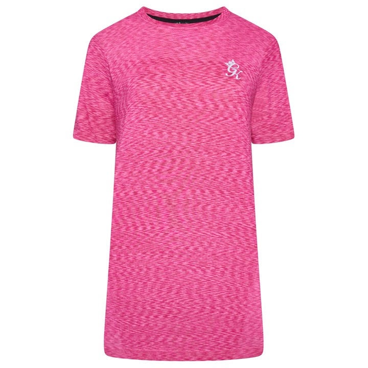 Gym King Men's Pink Energy Short-Sleeve Performance Gym Top in Size M, Sports Direct