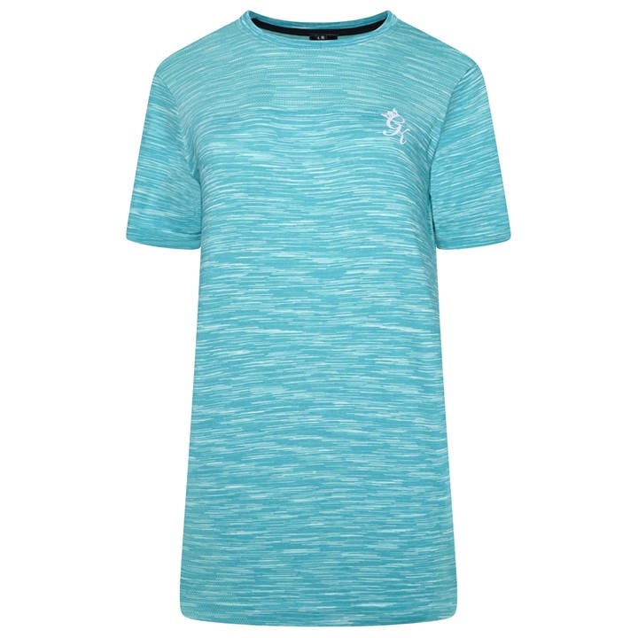 Gym King Men's Blue Energy Short-Sleeve Performance Gym Top in Size M, Sports Direct