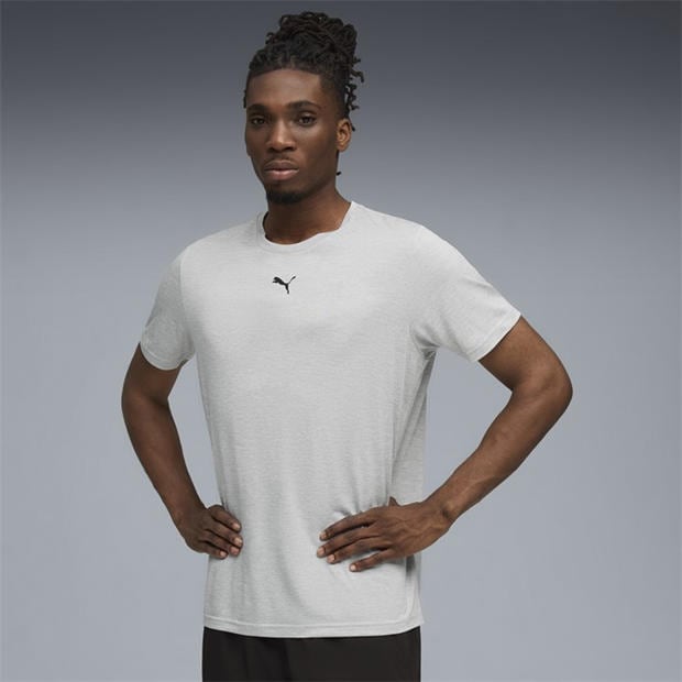 Grey - Puma - Men's TAD Short Sleeve Performance Gym Top