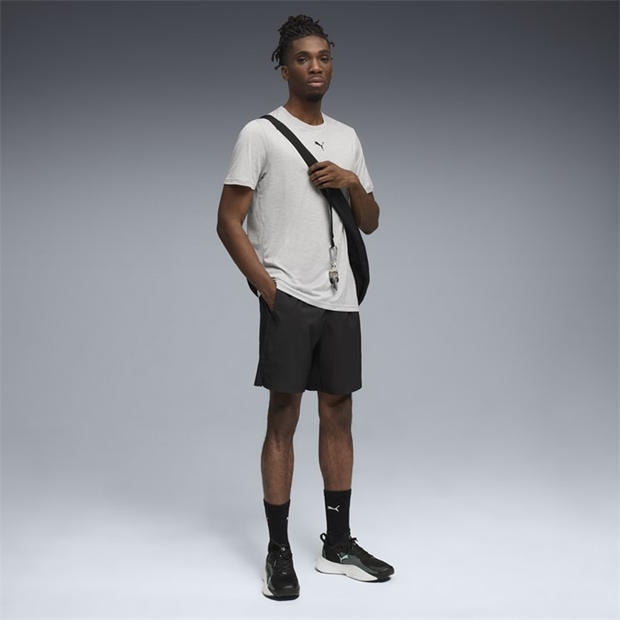 Grey - Puma - Men's TAD Short Sleeve Performance Gym Top