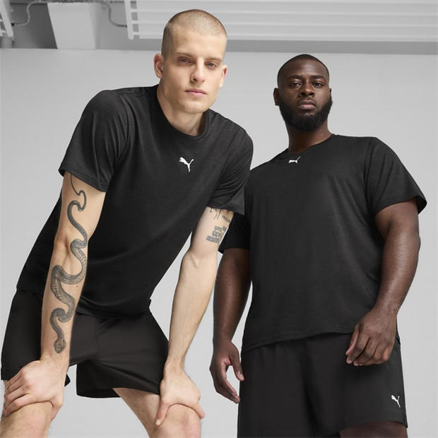 Black - Puma - Men's TAD Short Sleeve Performance Gym Top