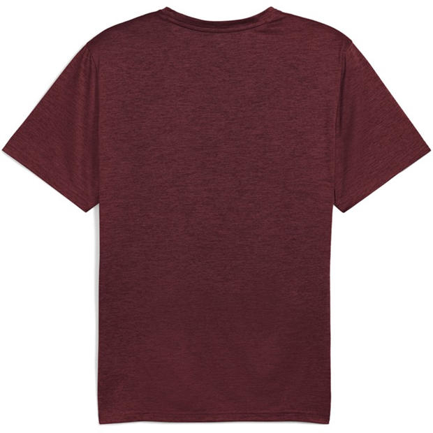Burgundy - Puma - Men's TAD Short Sleeve Performance Gym Top