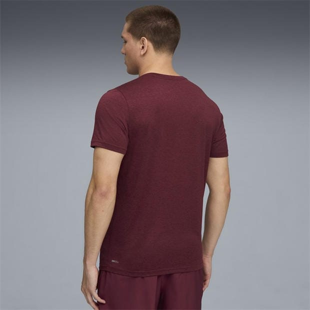 Burgundy - Puma - Men's TAD Short Sleeve Performance Gym Top