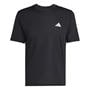Black - adidas - Men's Short Sleeve Performance Gym Top