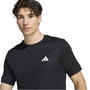 Black - adidas - Men's Short Sleeve Performance Gym Top