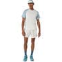 Cream/Saba Blue - Asics - Men's Short Sleeve Performance T-Shirt