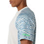 Cream/Saba Blue - Asics - Men's Short Sleeve Performance T-Shirt