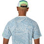 Cream/Saba Blue - Asics - Men's Short Sleeve Performance T-Shirt