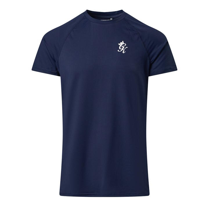 Gym King Men's Blue Energy Short-Sleeve Crew-Neck Muscle-Fit T-Shirt in Size XL, Sports Direct