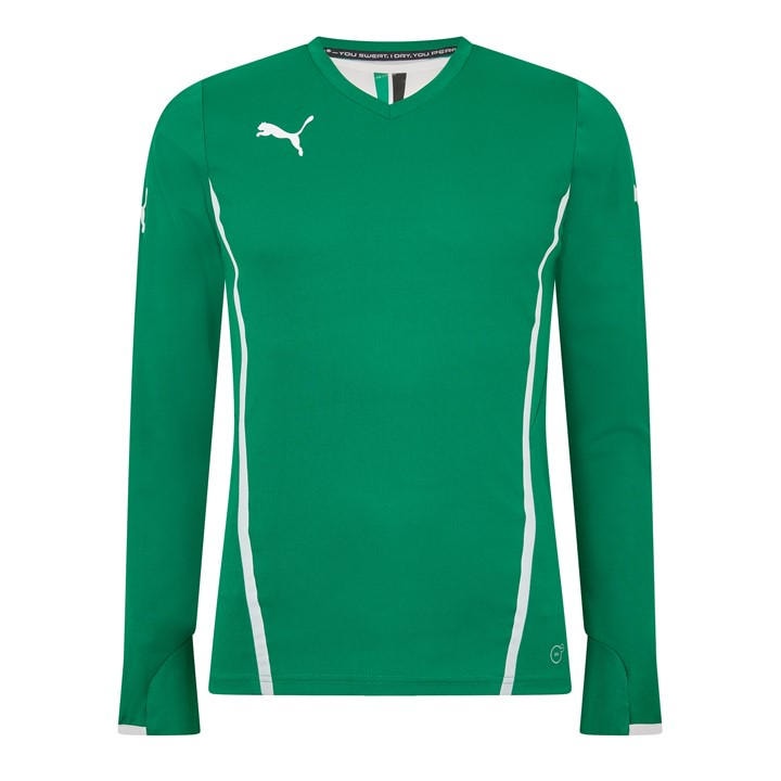 Puma Men's Green (13) King Ls Shirt in Size 2XL, Sports Direct