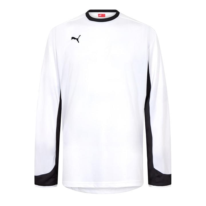 Puma Men's White Esito Ii Ls Shirt in Size M, Sports Direct