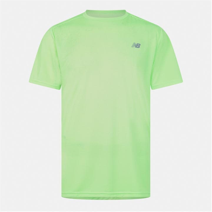 New Balance Men's Green Short-Sleeve Performance Gym Top in Size M, Sports Direct