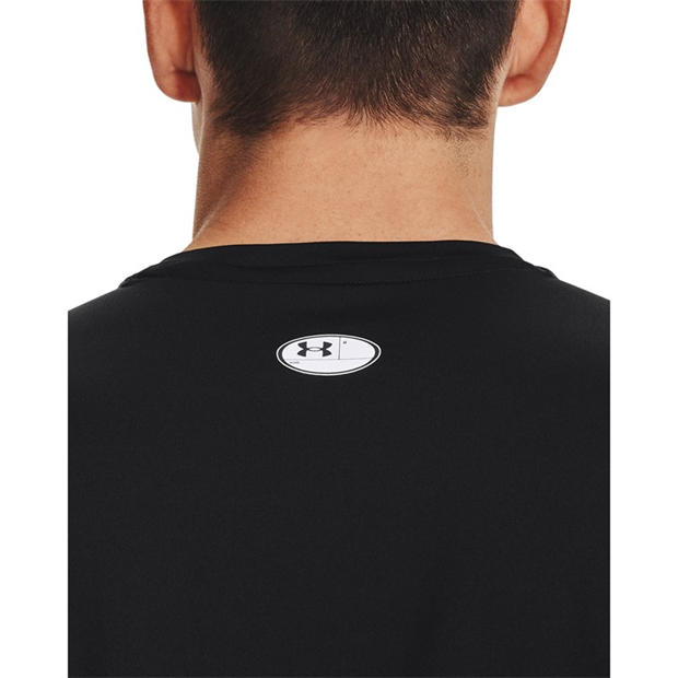 Negru - Under Armour - HeatGear® Fitted Short Sleeve Mens