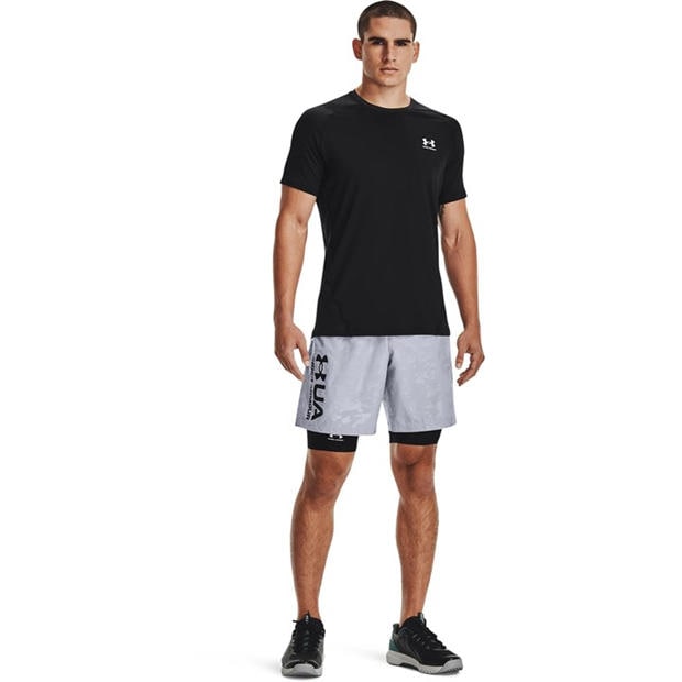 Negru - Under Armour - HeatGear® Fitted Short Sleeve Mens