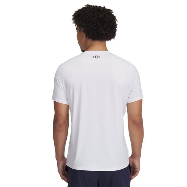 White/Black - Under Armour - HeatGear® Fitted Short Sleeve Mens