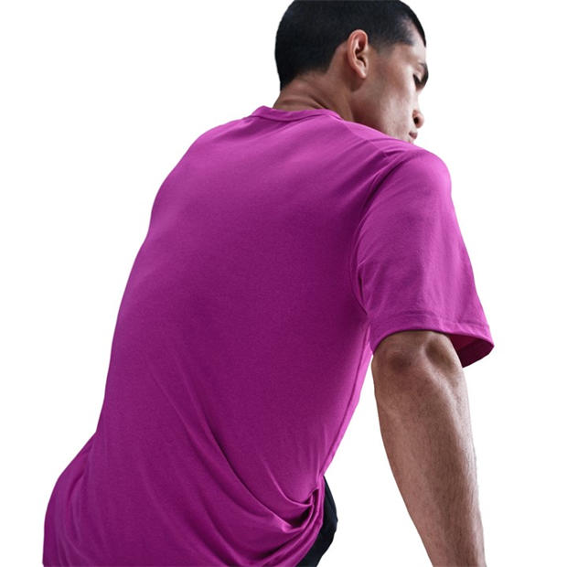 Vivid Purple - Nike - Dri-FIT UV Hyverse Men's Short-Sleeve Fitness Top