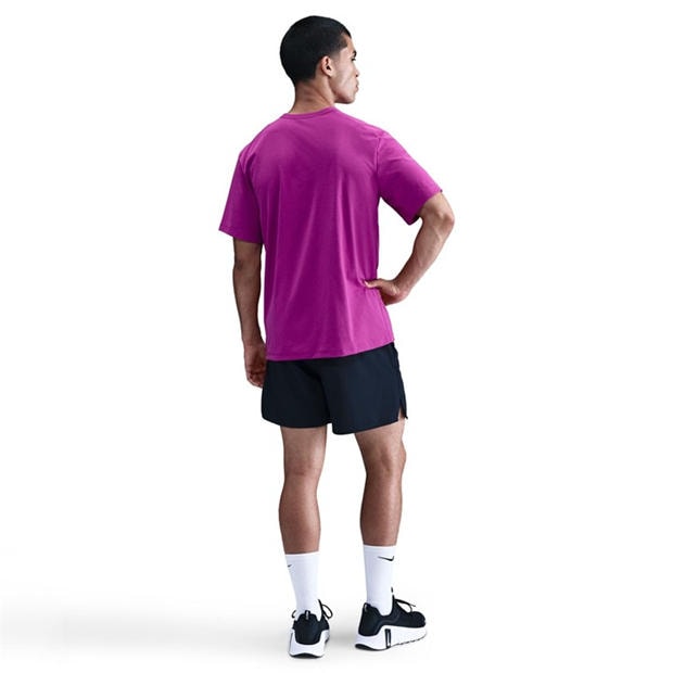 Vivid Purple - Nike - Dri-FIT UV Hyverse Men's Short-Sleeve Fitness Top
