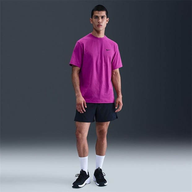 Vivid Purple - Nike - Dri-FIT UV Hyverse Men's Short-Sleeve Fitness Top