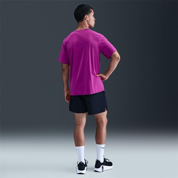 Vivid Purple - Nike - Dri-FIT UV Hyverse Men's Short-Sleeve Fitness Top