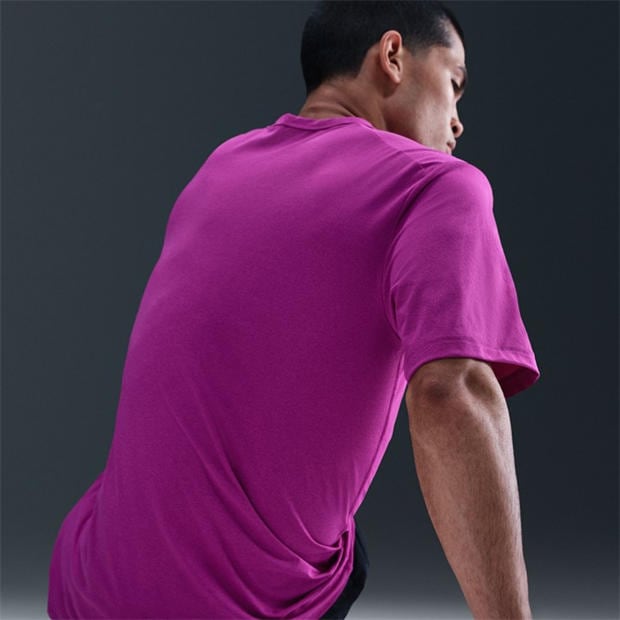 Vivid Purple - Nike - Dri-FIT UV Hyverse Men's Short-Sleeve Fitness Top