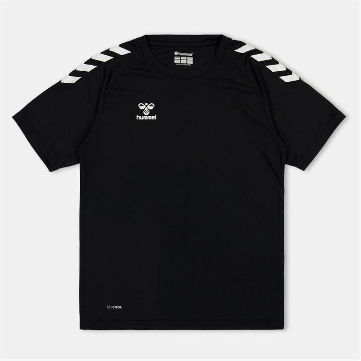 Hummel  Kids Black ' Short-Sleeve Performance T-Shirt in Size 9 - 10 Years, Sports Direct