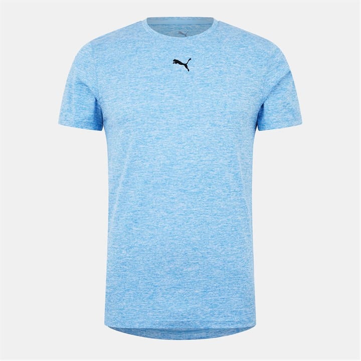 Puma Men's Blue Train All Day Essentials Heather Tee in Size M, Sports Direct