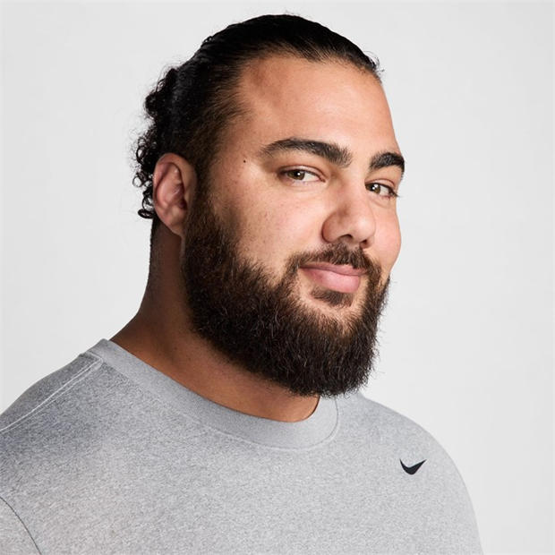 Grey/Silver - Nike - Legend Long Sleeve T-shirt Mens