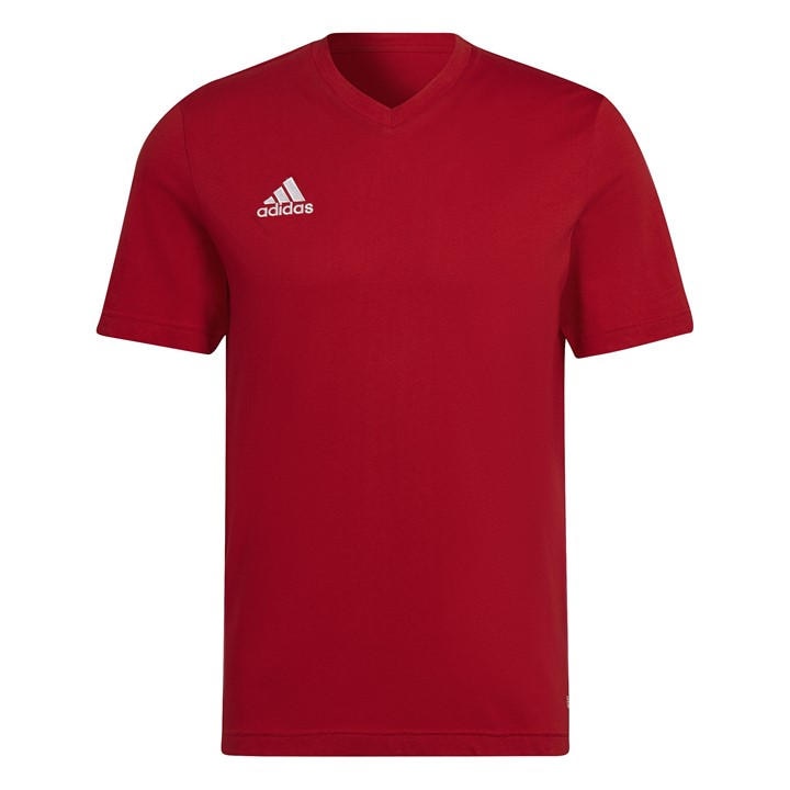 Adidas Men' Red Ent22 T-Shirt in Size S, Sports Direct
