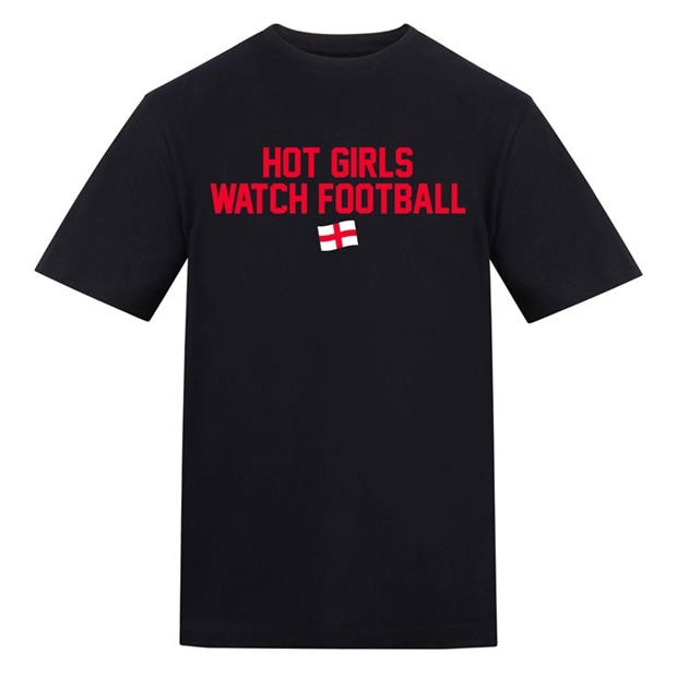 Hot Girls - AWD - Printed Womens England World Cup Fan Tee