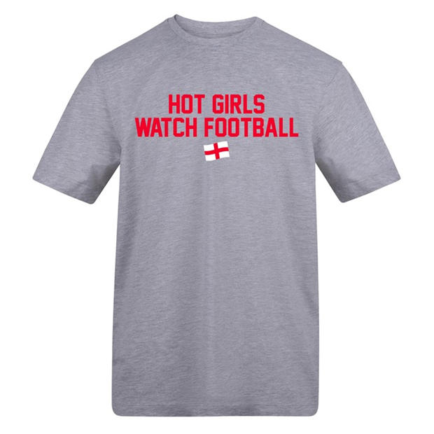 Hot Girls - AWD - Printed Womens England World Cup Fan Tee