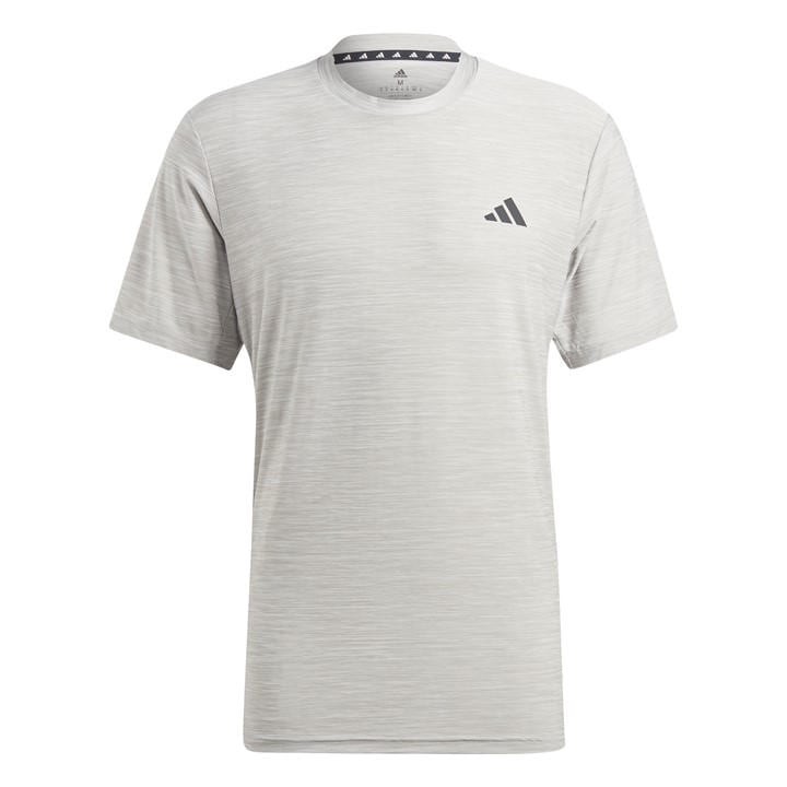 Adidas Men's Grey Train Essentials Stretch Training T-Shirt in Size L, Sports Direct
