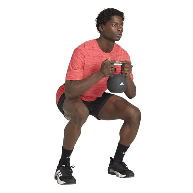 Red - adidas - Train Essentials Stretch Training T-Shirt Mens