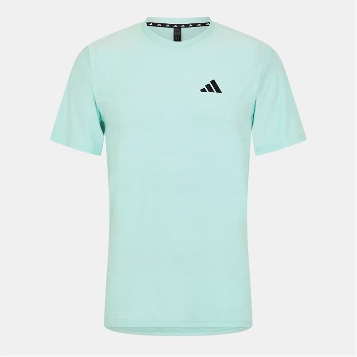 Adidas Men's Blue Train Essentials Stretch Training T-Shirt in Size M, Sports Direct