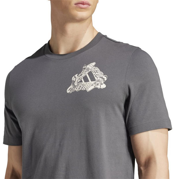 adidas Football Kicks Graphic T-Shirt Mens | SportsDirect.com