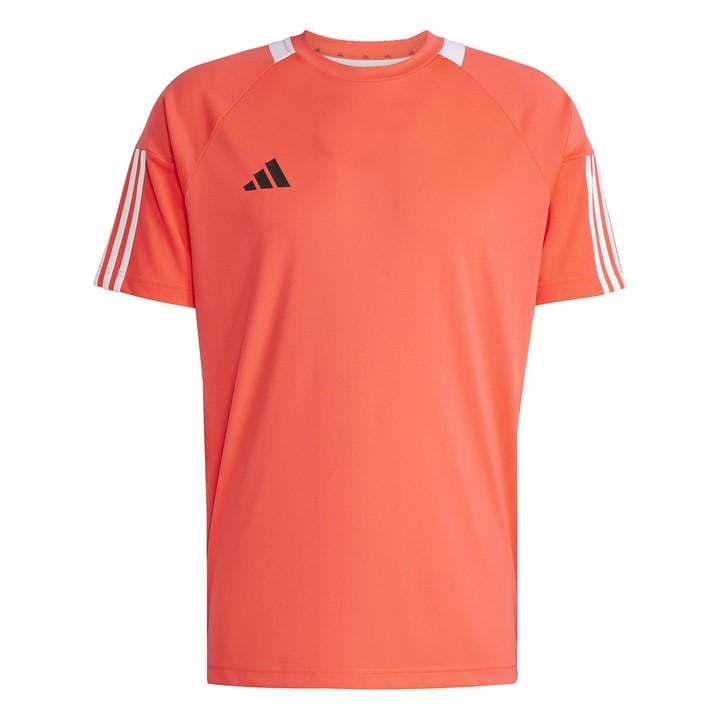 Adidas Men's Red Classic 3 Stripe Sereno T-Shirt in Size L, Sports Direct