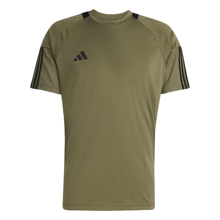 Adidas Men's Green Classic 3 Stripe Sereno T-Shirt in Size L, Sports Direct