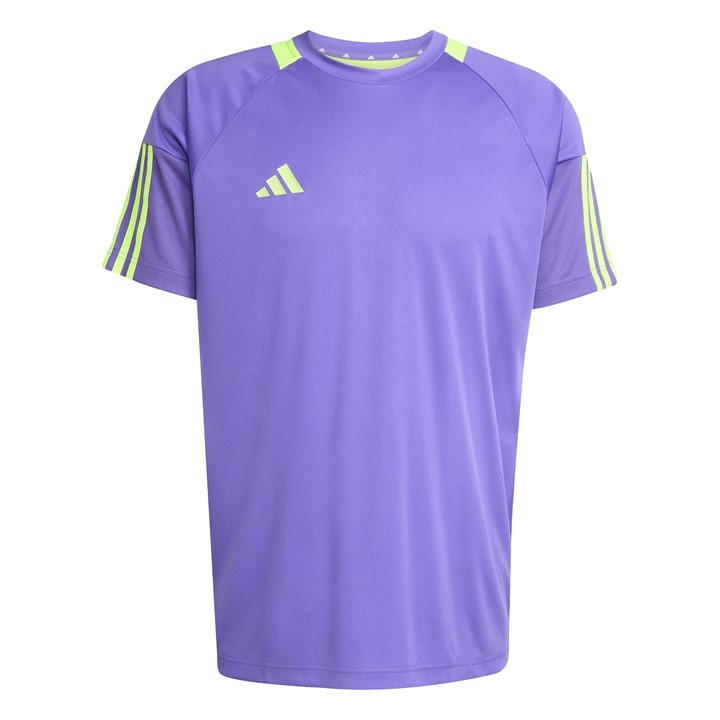 Adidas Men's Purple Classic 3 Stripe Sereno T-Shirt in Size L, Sports Direct