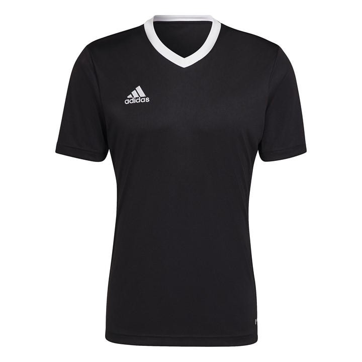 Adidas Men's Black Entrada 22 Short Sleeve Jersey Top in Size XL, Sports Direct