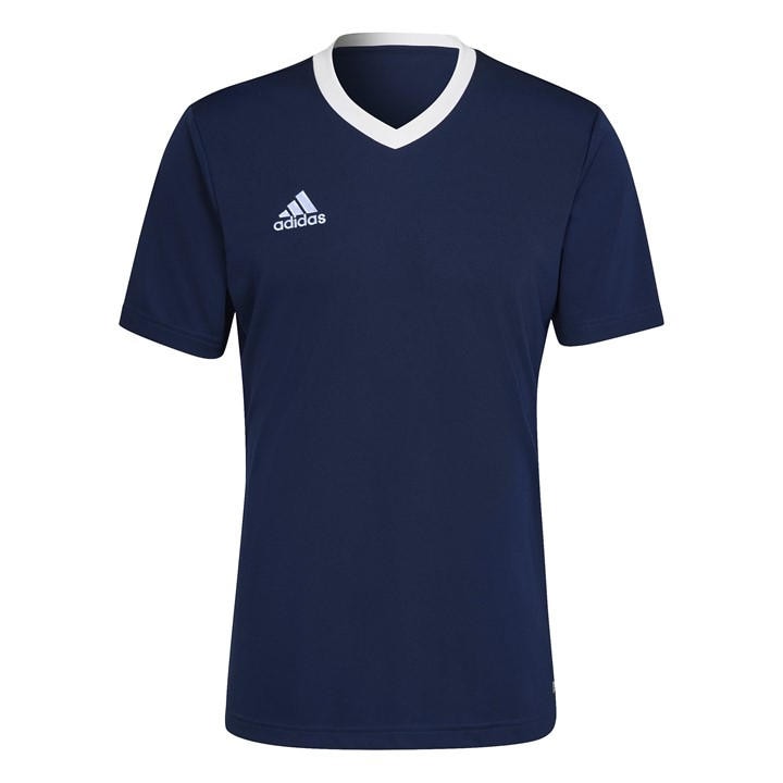 Adidas Men's Blue Entrada 22 Short Sleeve Jersey Top in Size XL, Sports Direct