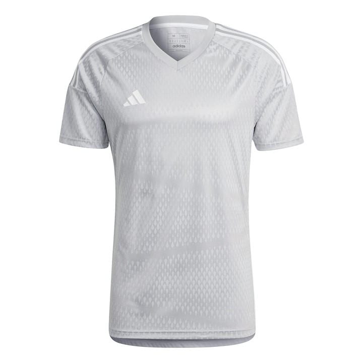 Adidas Men's Grey Tiro23 Short-Sleeve Performance T-Shirt in Size XS, Sports Direct