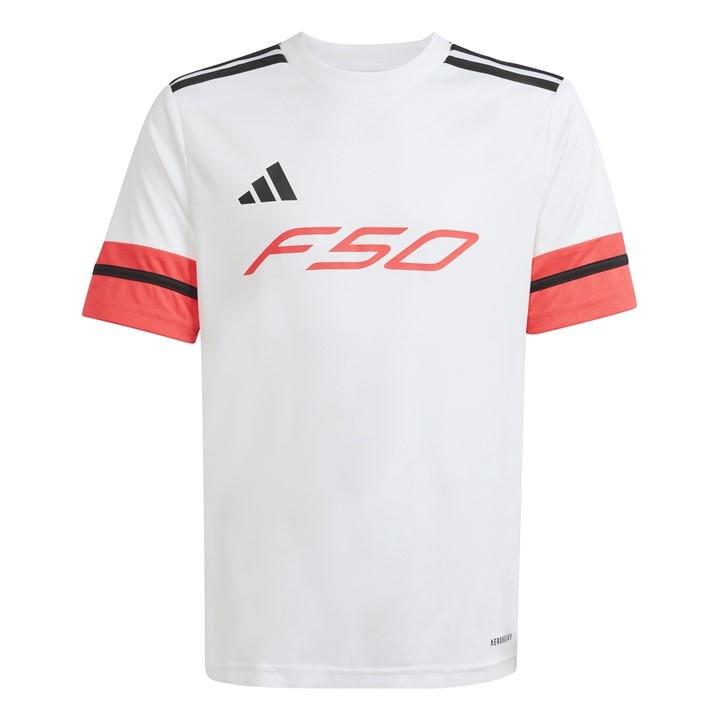 Adidas  Kids White F50 Jersey Kids in Size 9 - 10 Years, Sports Direct