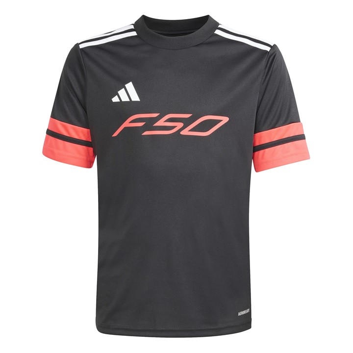 Adidas  Kids Black F50 Jersey Kids in Size 13 - 14 Years, Sports Direct