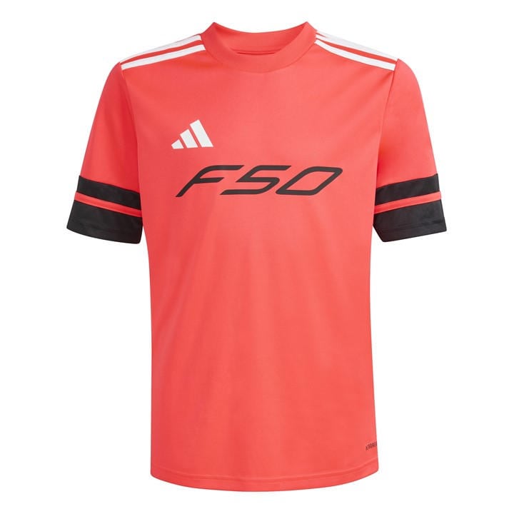 Adidas  Kids Red F50 Jersey Kids in Size 7 - 8 Years, Sports Direct