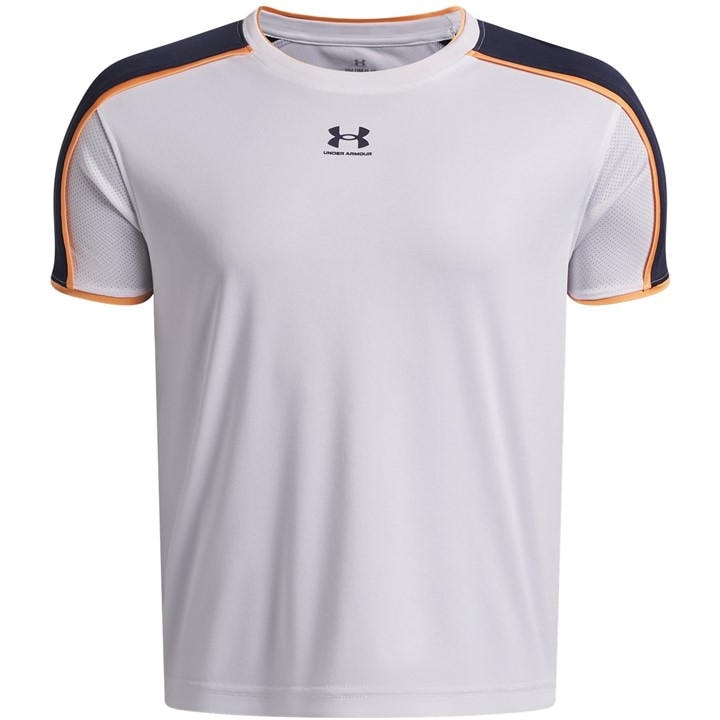 Under Armour Boys White Kids' Short Sleeve Performance T-Shirt in Size 9 - 10 Years, Sports Direct