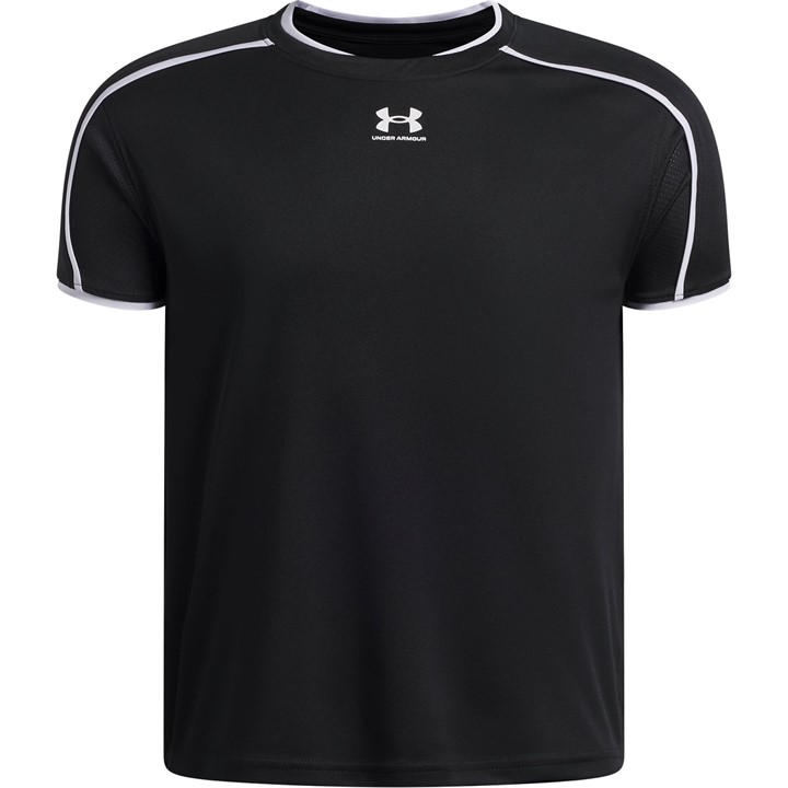 Under Armour Boys Black Kids' Short Sleeve Performance T-Shirt in Size 11 - 12 Years, Sports Direct