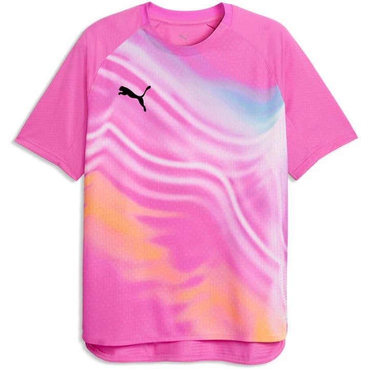 Puma Men' Pink Liga Short Sleeve T-Shirt in Size S, Sports Direct